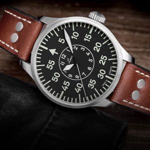 Laco Aachen 42 Black B-Dial Automatic Pilot’s Watch